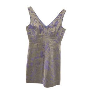 Kate‎ Spade New York Minae Lavender Lilac Purple Gold Dress Size 6 Wedding Guest